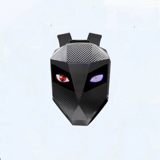 KLQDZMS Men's Backpack PC Laptop Shoulder Bag LED Light-emitting Cycling Schoolbag Expandable Waterproof Motorcycle Helmet Bag