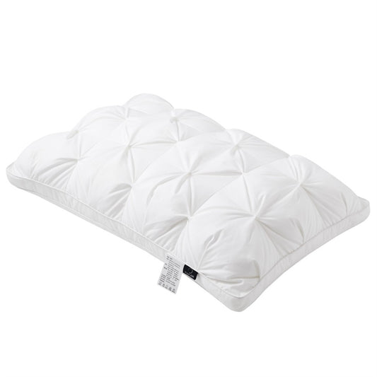 Sondeson Luxury White 100% Goose Down Pillow Down-proof King Queen 100% Cotton Bedding 3D Style Rectangle Pillows For Sleep Gift