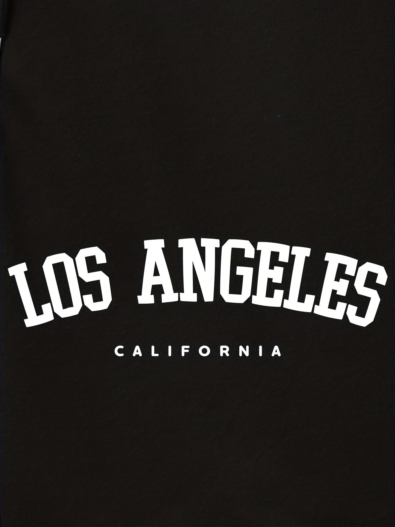 Los Angeles' Print Men's Loose Large Drawstring Casual Minimalist Shorts  Streettshirt Individual Casual Clothes