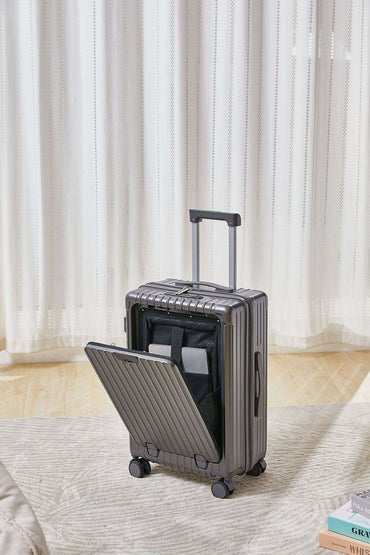 New multifunctional luggage with front opening 20 inch password travel case 26 inch men's and women's large capacity luggage wit