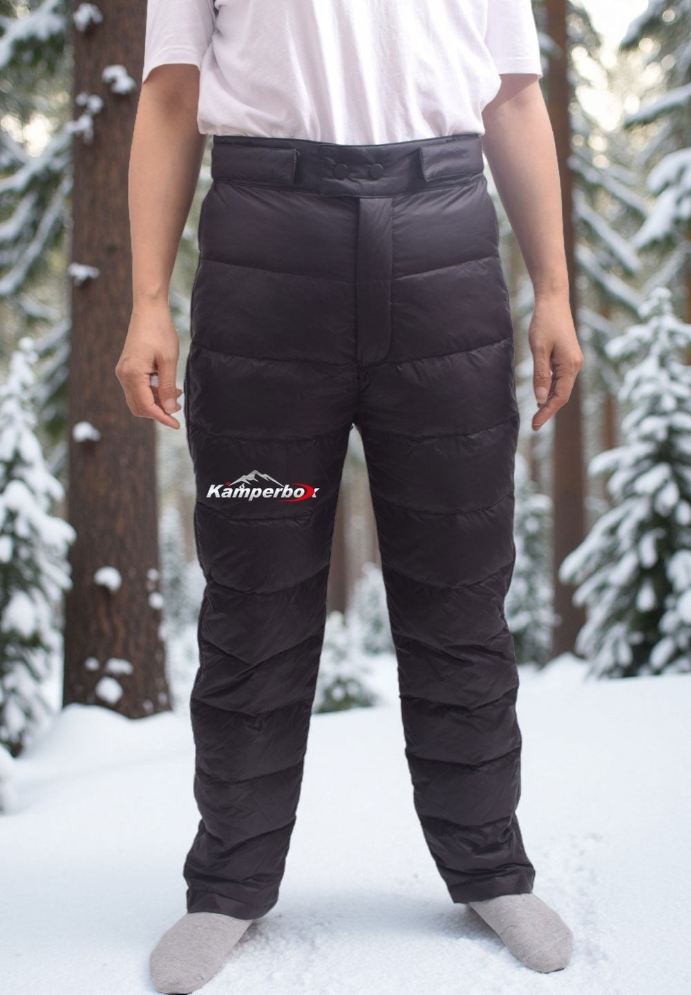 Kamperbox Down Pants Men,Winter Hiking Pants Men Trekking Pants Men Winter Trousers Down Pants Winter Pants Men