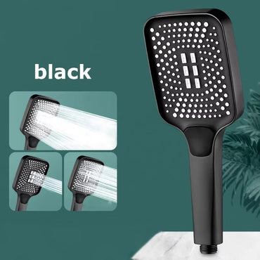 Adjustable 3 Mode Rainfall Shower Head High Pressure Large Flow Water Saving Bathroom Mixer Shower Faucet Spa Accessories