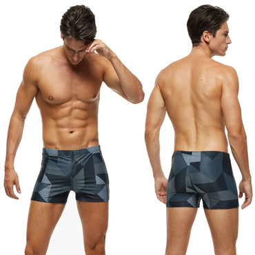 2025 Summer Datifer Man Swim Trunks Hot Breathable Adjustable Elasti Beach Swimsuits Boxer Briefs Bañador Hombres Short