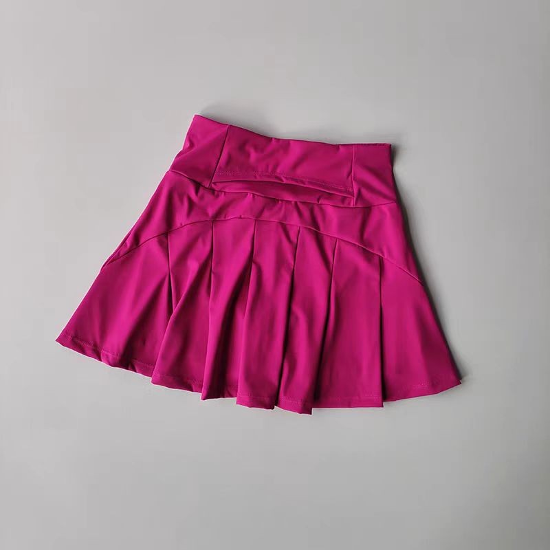 Summer High Waist Sports Short Skirt Lined Shorts Fitness Yoga Quick Dry Running