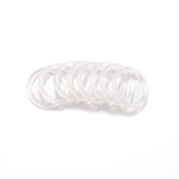 Sutoyuen 30PCS BPA Free Safe Silicone Baby Pacifier Dummy Ring MAN Adapter O Ring ilicone Inner Diameter 21mm