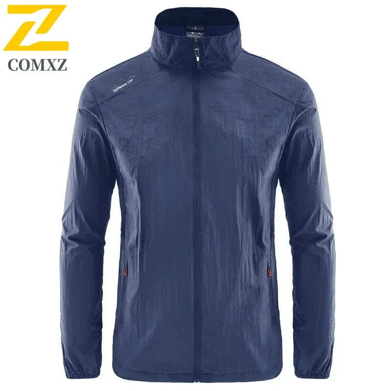 Men's Summer Skin Quick Dry Hiking Jacket Waterproof Sun UV Protection Coats Men Outdoor Sports Fishing Camping Running Jacket
