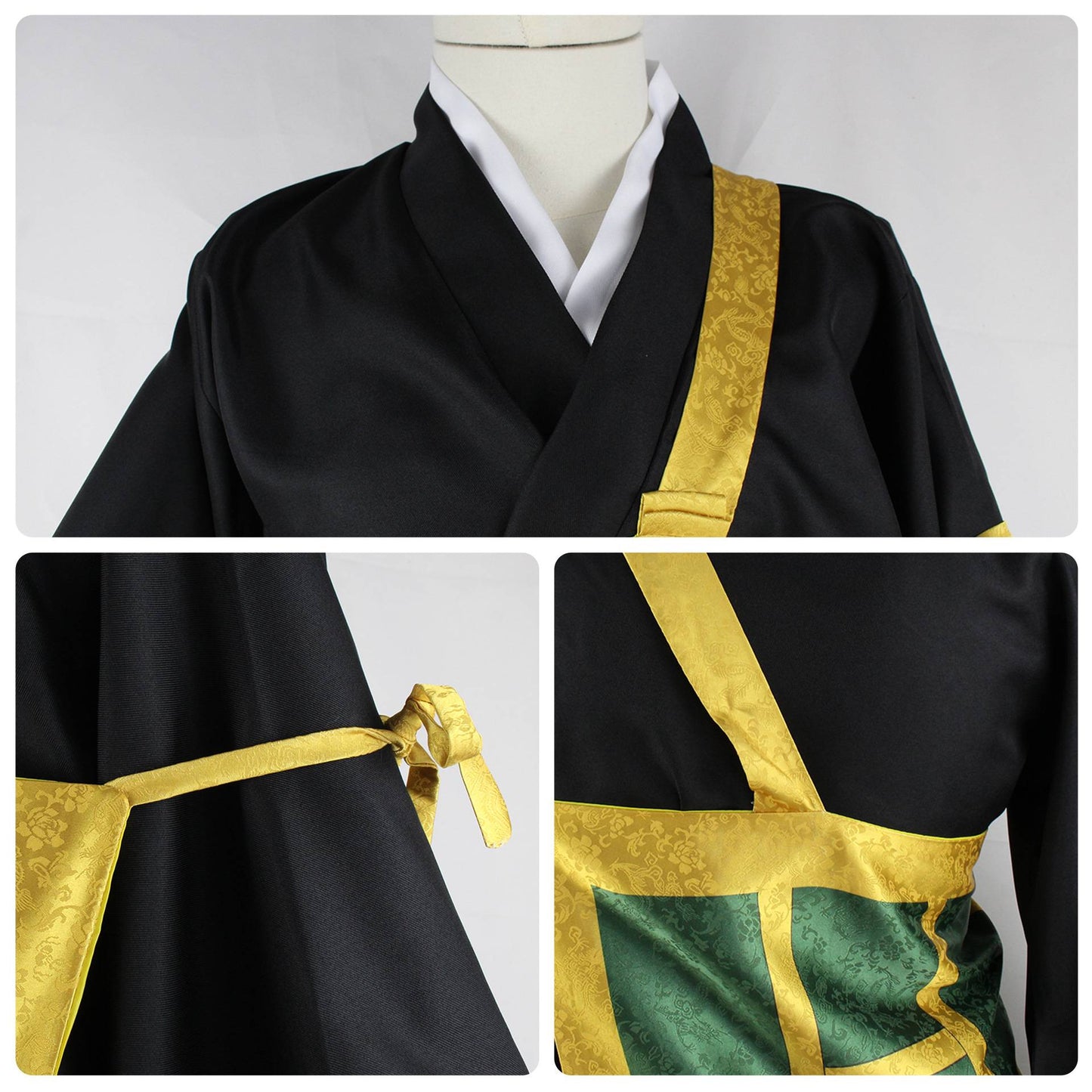 Geto Suguru Cosplay Costume Black Blue Kimono School Uniform Anime Clothe Halloween Costumes For Women Man