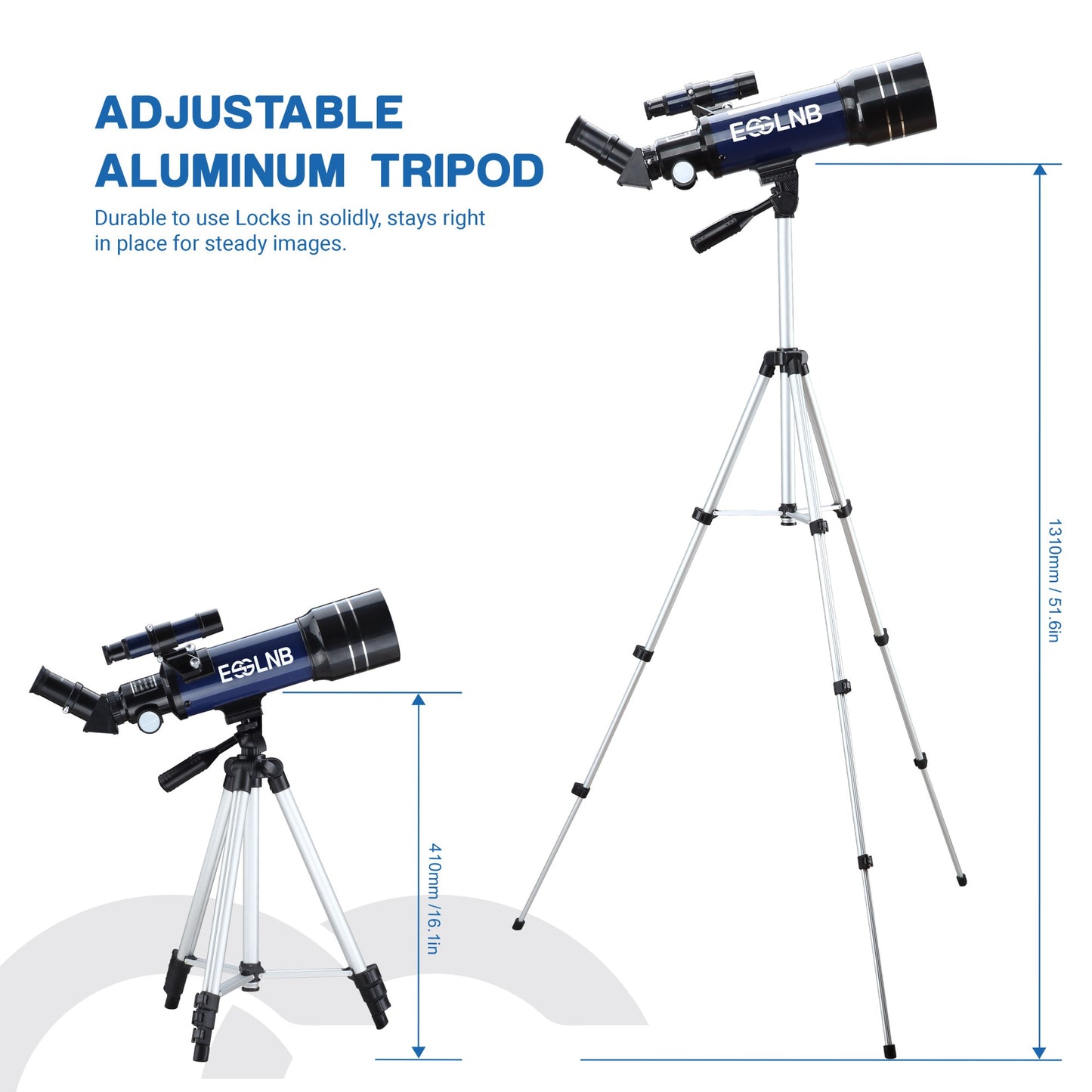 Telescópio 36070 com Suporte de Celular Tripé Alto 14X-180X para Observação da Lua Presente de Natal de Aniversário para Crianças