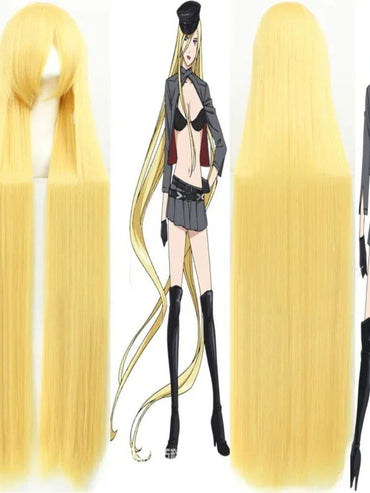 Bishamon Wig Cosplay Anime Noragami Cosplay Gold Long Wig Bishamonten Heat Resistant Synthetic Hair Halloween Wigs