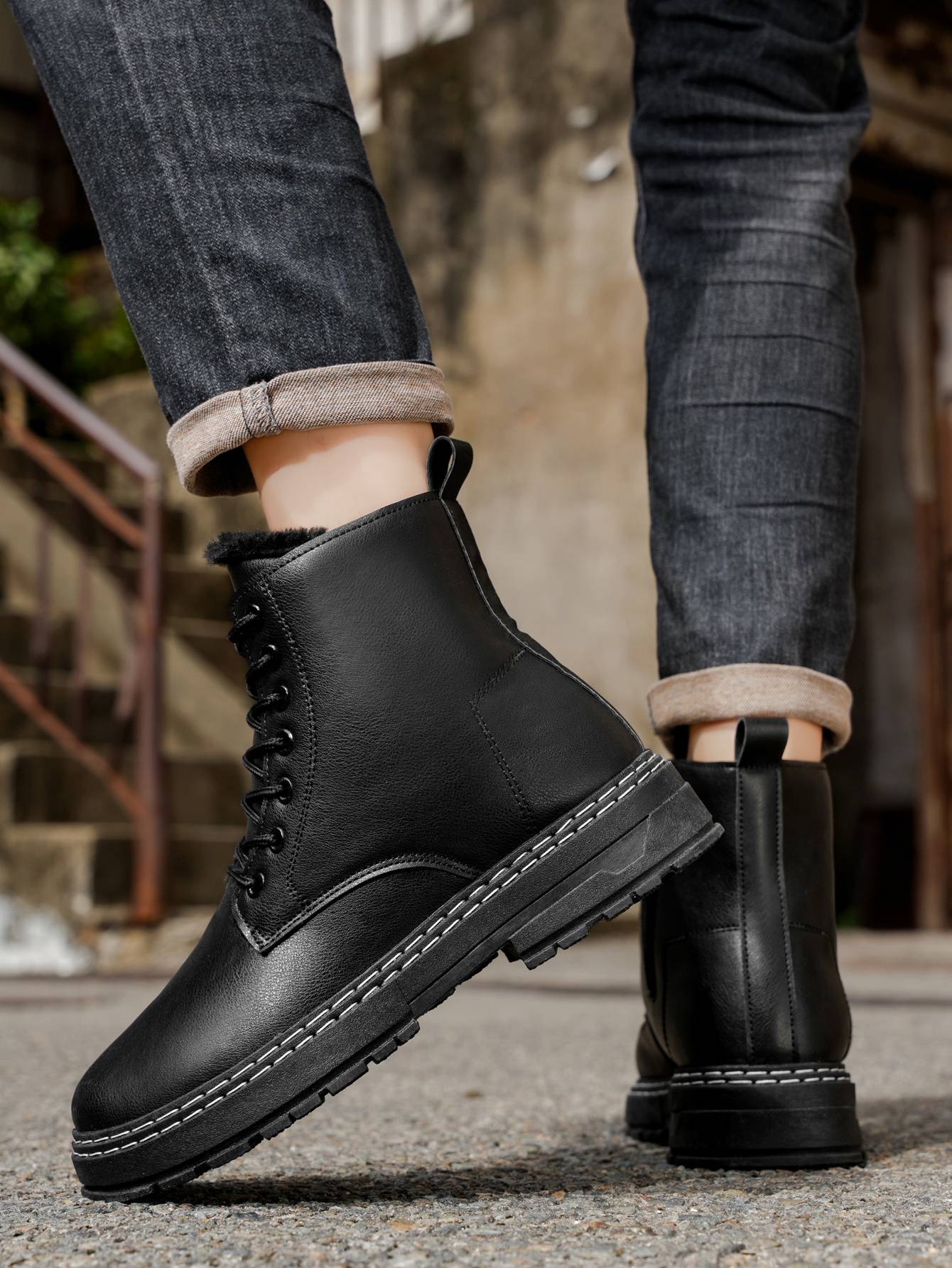 2025 new style, trendy, fashionable, cotton boots, warm, wear-resistant, comfortable, simple