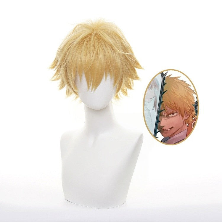 Chainsaw Man Denji Cosplay Costume Full Set Public Safety Devil Hunter Uniform Wig Shirt Pants Halloween Party Outfit for Adults