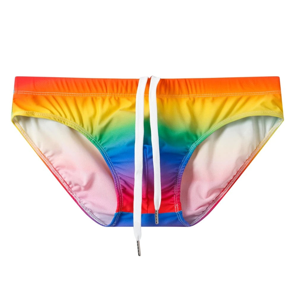 Sexy Man's Brand Swimming Push-up Pad Swim Trunks Low Waist Swimming Men Briefs Swimwear Boxers Patchwork Color Hot Sell Summer