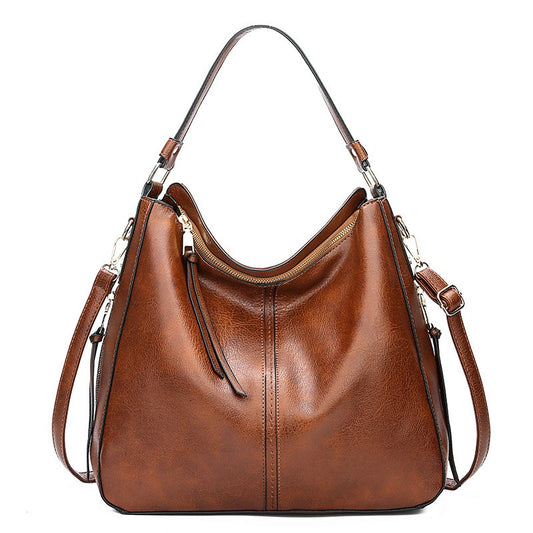 New women's handbag, single shoulder crossbody bag, PU women's tote bag, large capacity women's bag