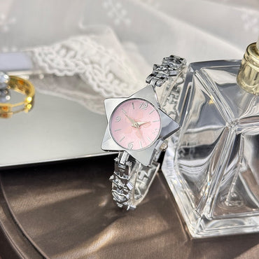 New Creative Fashion Minimalist Holiday Star Bracelet Watch Jewelry High-End Ladies Quartz Watch Elegant Timepiece Accessory