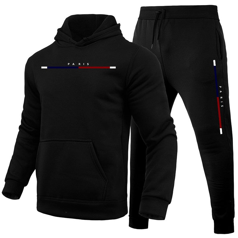 2025 Autumn New Arrival Man Hooded Tracksuit 2pcs Set Hoodie&sweatpants Male Daily Casual Sports Jogging Suit Gym Fitness Outfit