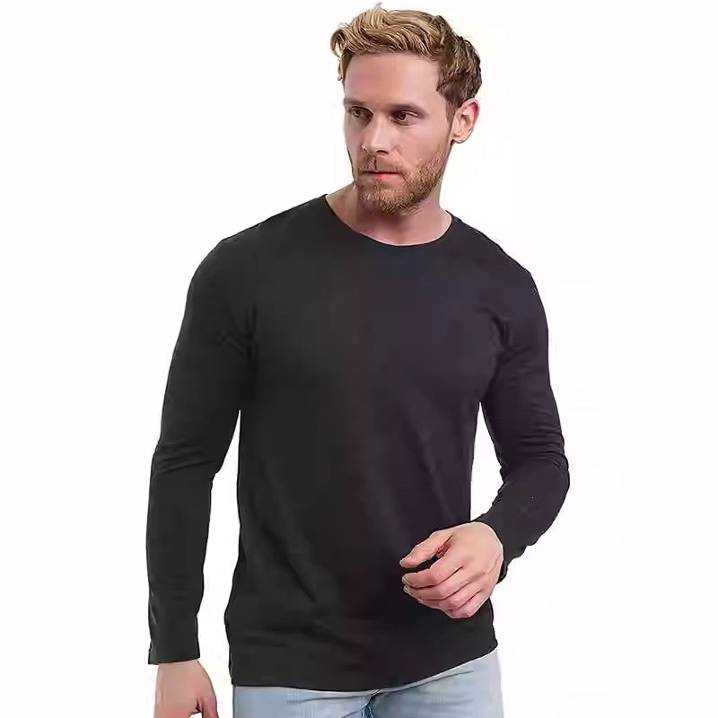 Men's 100% Merino Wool Base Layer 240G Shirt Thermal Top Warm Wicking Breathable Anti-Odor Underwear Warm Base Layer Clothing