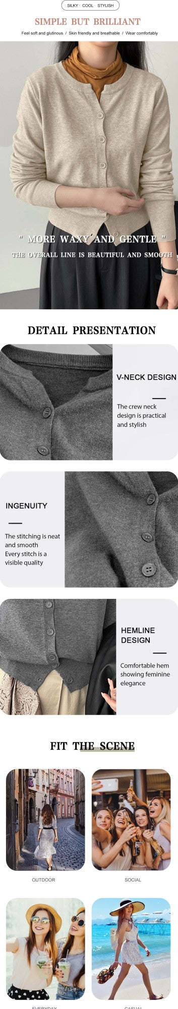 New Fashion Women's Thin Fleece Knit Loose Short Cashmere Sweater Round Neck, Warm Korean Sle Casual Female Sweater Top Cloting