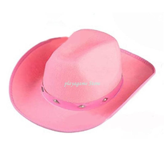 Y88A Cowboy Hat with Adjustable Rope Cowgirls Big Brim Party Accessory