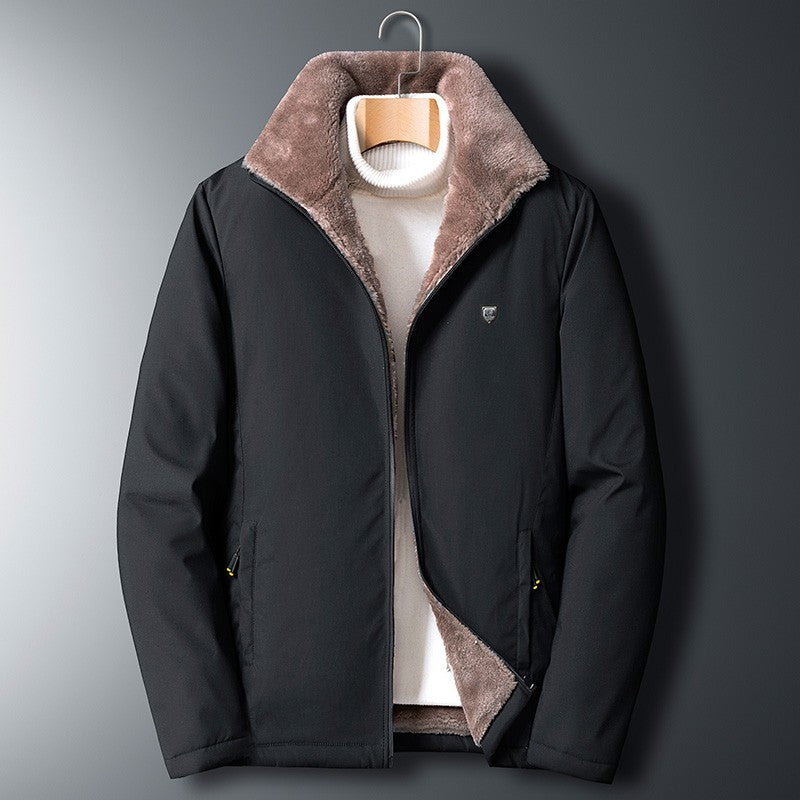 Men 2025 Winter Windproof Warm Thick Fleece Jacket Men Fashion Casual Coat Men Autumn Brand Outwear Outdoor Classic Jacket Men