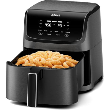 Large Capacity 7.2 QT 1700W Air Fryer with 8 Presets LCD Touch Screen for Healthy Cooking at Home Oilless Oven with NonStick Ba