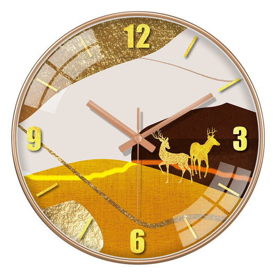 12 Inch luxury silent wall clock simple abstract clock for living room kitchen bedroom Nordic style personalized home decoration