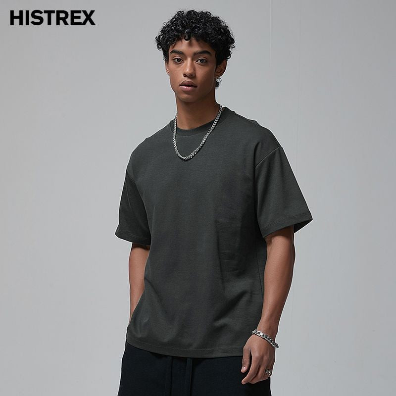 100 Heavy Weight Cotton T shirt For Men Women,Short Sleeve Plain Tops,Solid Oversized Tee Shirts,Quality Clothing 6.8oz 230gsm