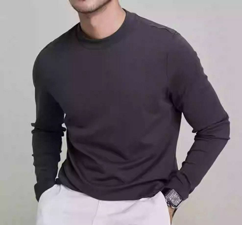 Men's 100% Merino Wool Base Layer 240G Shirt Thermal Top Warm Wicking Breathable Anti-Odor Underwear Warm Base Layer Clothing