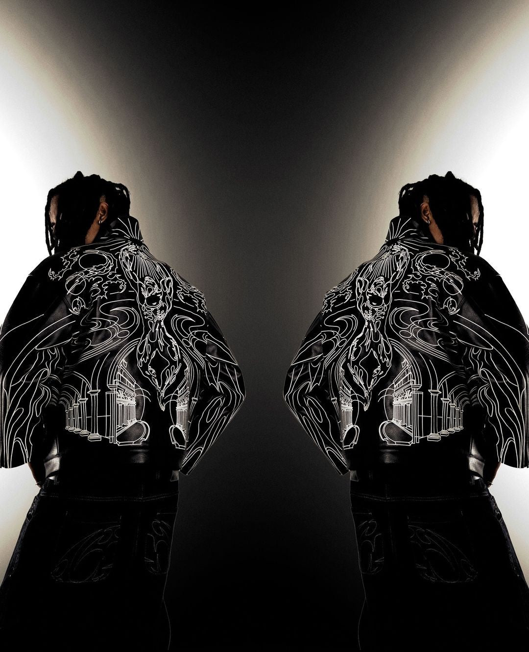 Retro Black Leather Jacket Oversized Loose Thickened Y2k Zipper Jacket Hip Hop Goth Rock Men and Women Coats Jackets Streetwear