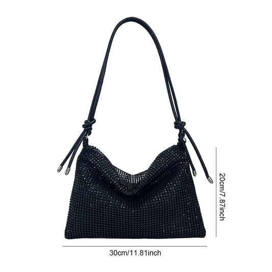 Women Shiny Rhinestone Dinner Bag New Party Wedding Purses 2023 Luxury Full-Diamond Ladies Handbag Designer Sparkly Evening Bags