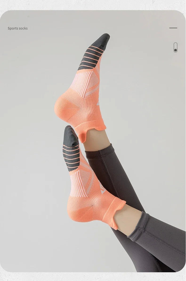4pairs/Lot Woman Men's Socks Compression Breathable Basketball Sports Cycling Running Towel Socks High Elastic Tube Socks