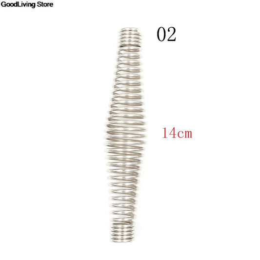 1PC 11/14cm Metal BBQ Grill Aço Inoxidável Punho Mola para Forno a Lenha Fogão Churrasqueira Defumador Acessórios de Lareira