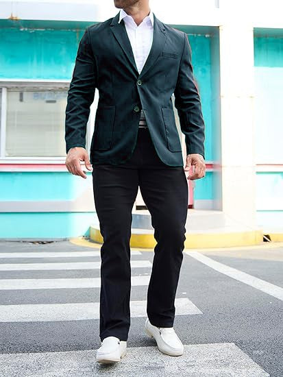 Men's Jacket Thin New Smart Casual Suit Suede Slim Jacket with Lining Single Breasted Coat European Size M-XXL