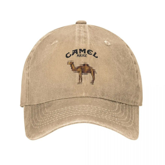 Camel Accessories Men Women Trucker Hat Animal Distressed Washed Caps Hat Vintage Outdoor Running Golf Adjustable Fit Headwear