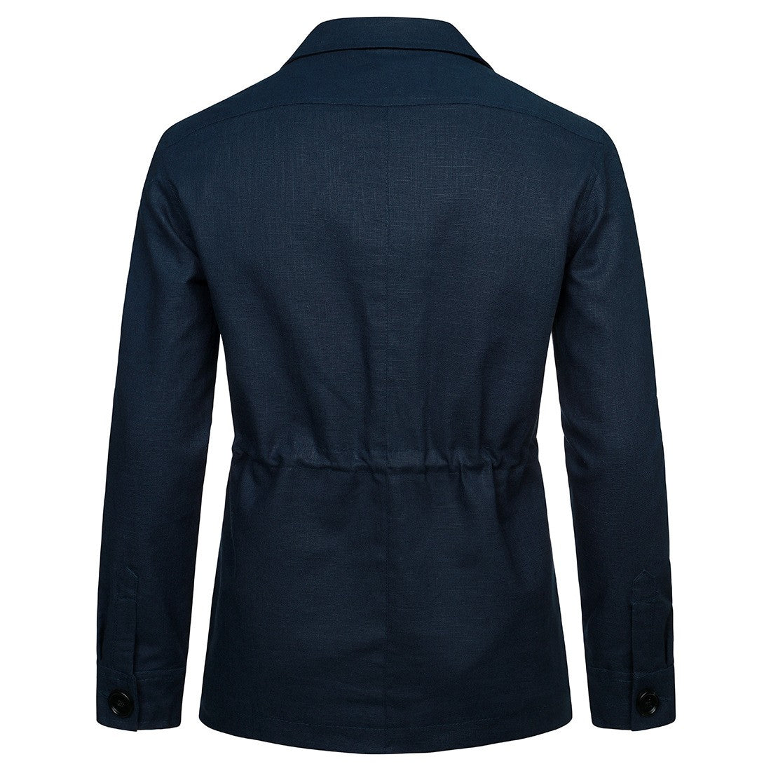 Mens Coats Safari Jacket Linen British Retro Gentry Suit Pockets Outerwear Fashion Solid Color Male Tops Ropa Hombre