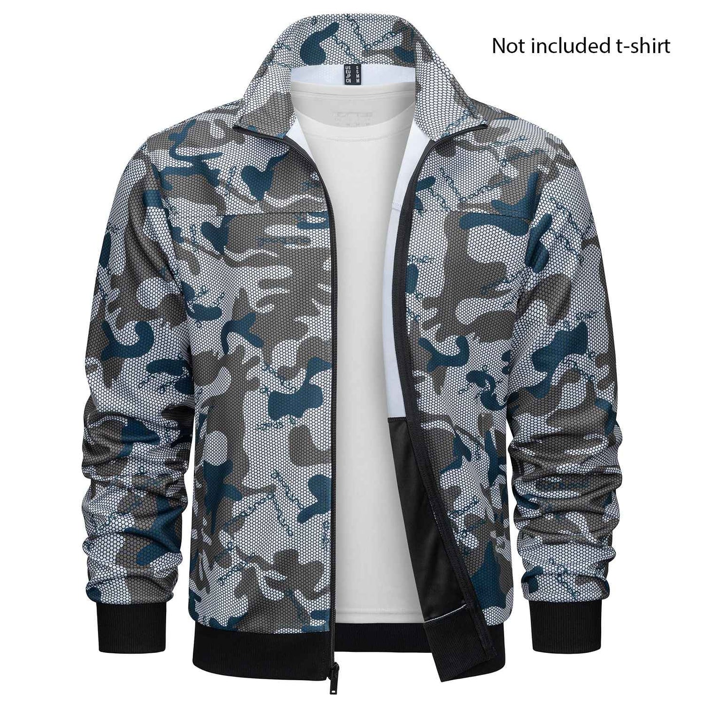 TACVASEN Spring Autumn Track Jackets Mens Lightweight Full Zip Sports Jacket Running Athletic Jackets Workout Fitness Outwear