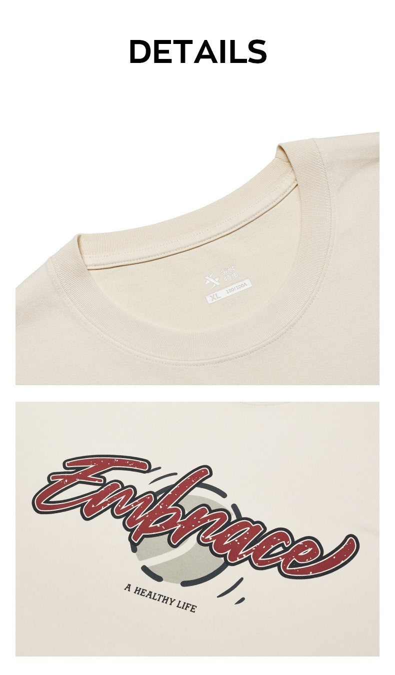 Xtep Short Sleeve Knitted Shirt For Men 2024 Summer Hip Hop Men's T-shirt Comfortable Fashion Cotton Outdoor Tops 976229010576