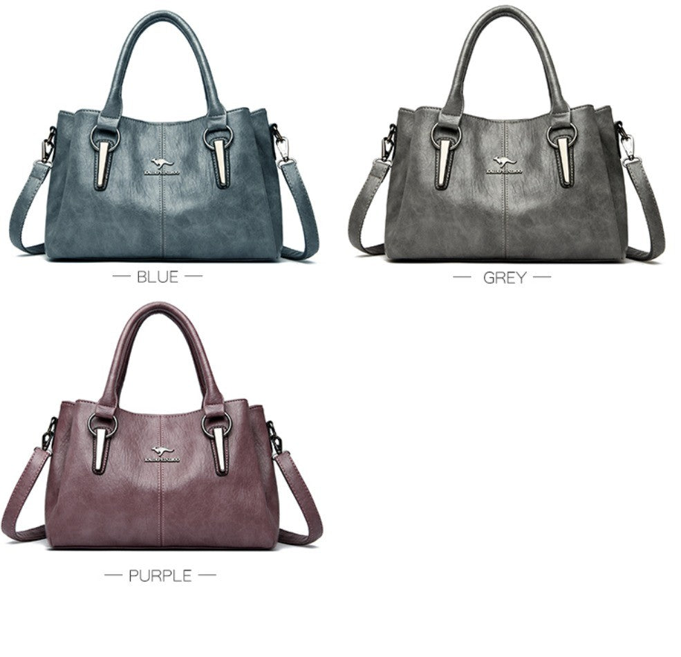 Genuine 3Layers High Quality Soft PU Leather Ladies Shoulder Crossbody Bags for Women Luxury Handbags Women Designer A Main