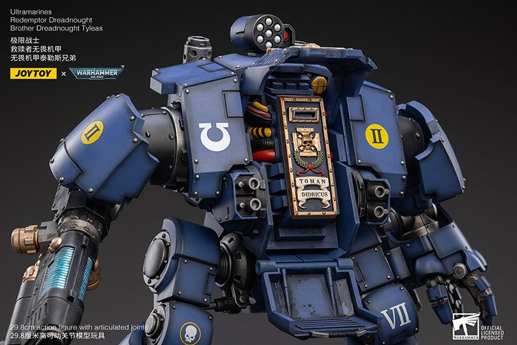 JOYTOY Warhammer 40K 1/18 Action Figure Ultramarines Redemptor Dreadnought Brother Tyleas Brinquedo de Anime de Presente