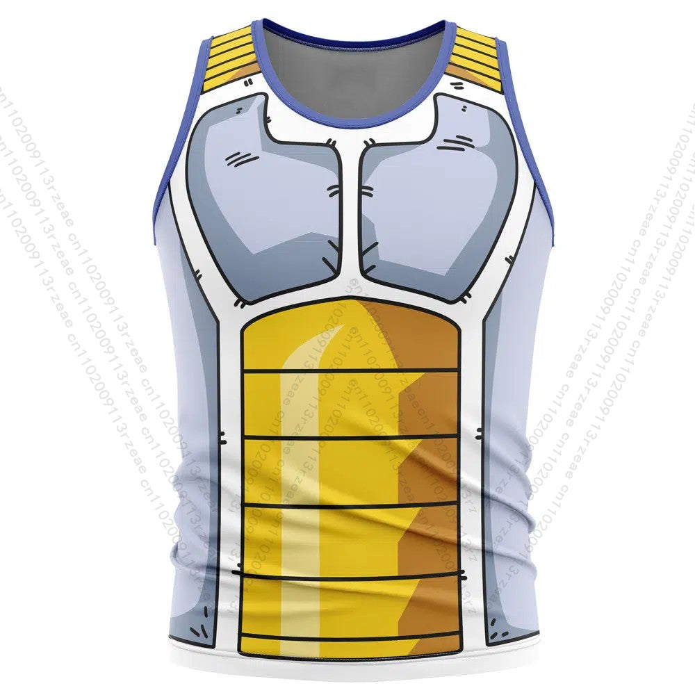 Goku Kame Kai Dragon Ball Anime Tank Top Men's Cosplay Print Gym T-shirt Exercise Casual Breathable Sports Kid Basketball Vest