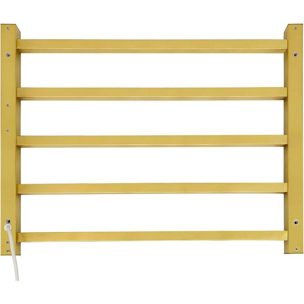 5 Bars Luxury Heated Towel Rack Wall Mounted Towel Warmers, Towel Warmer Rack for Bathroom with Timer & Temperature Multi-Level