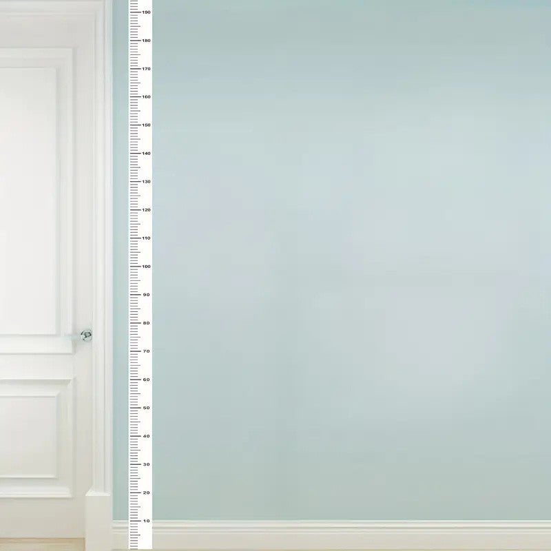 2m Wall Height Measurement Card - Easy-to-Read Durable PC Material Writeable & Removable Ideal for Room Decor Wall Decorations