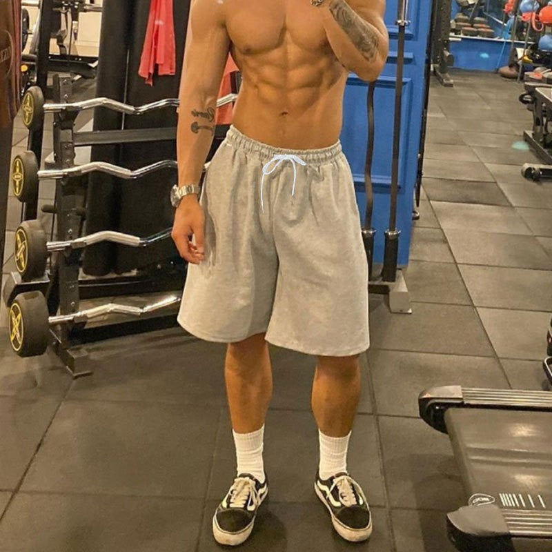 Men's Gym Training Basketball Shorts Loose Fit Mid Calf 3 4 Length Quick Dry Breathable Hiphop Streetwear Casual Workout Running