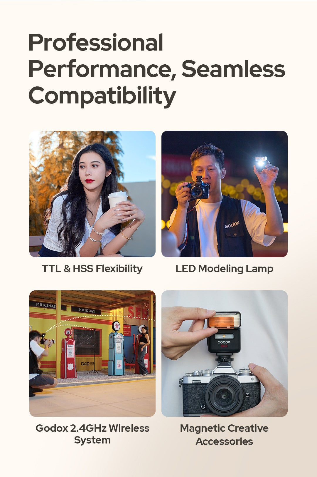 Godox iT32 iFlash Camera Flash X5 C/N/S/F/O Hot Shoe Trigger HSS TTL One System Pocket Flash for Sony Canon Nikon Fuji