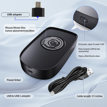 H26 Mouse Jiggler Undetectable Auto Mouse Movement Simulator Keeping PC Active Silent Mouse Mover For Wins/Linux/Android/Mac OS