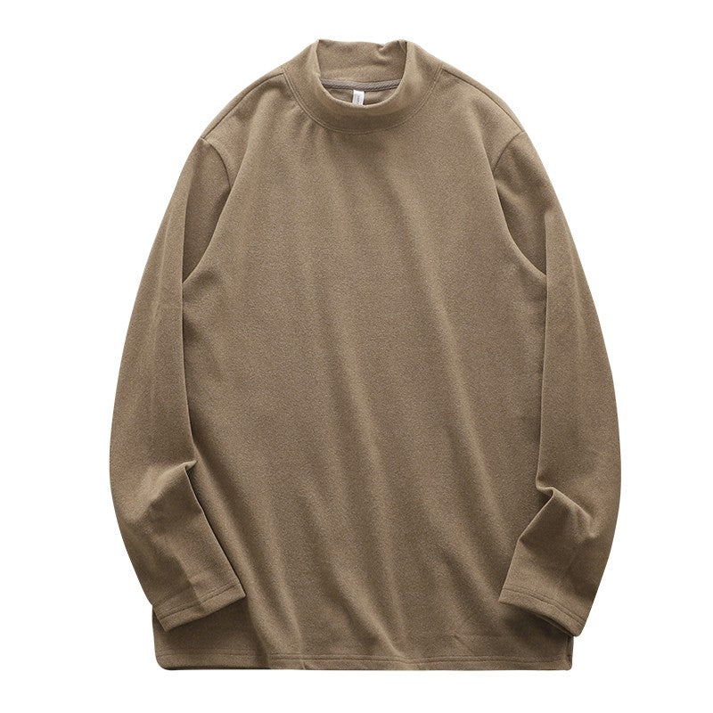 DUKEEN Dralon Mock-Neck Undershirts for Men Winter Long-Sleeve Warm Solid Color Thermal Underwear Top Heavyweight Men's Clothing