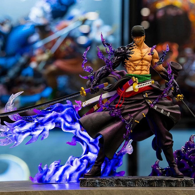Em estoque 25cm Anime One Piece Zoro Figuras Pintura do Céu Roronoa Zoro Action Figures PVC Modelo Coleção Brinquedos Presentes de Aniversário