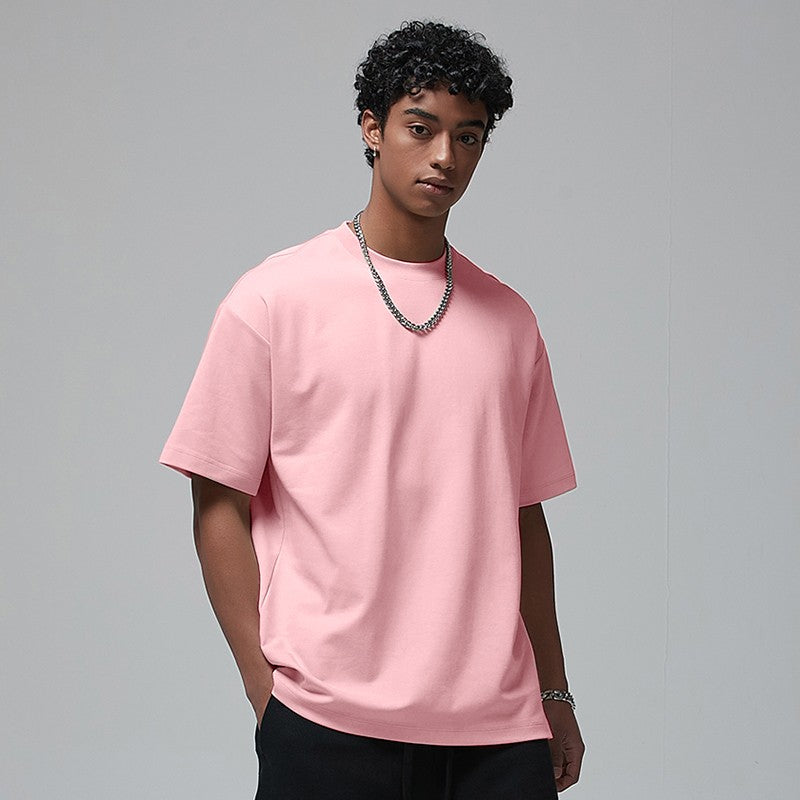100 Heavy Weight Cotton T shirt For Men Women Short Sleeve Plain Tops Solid Oversized Tee Shirts Quality Clothing 8.8oz 250gsm