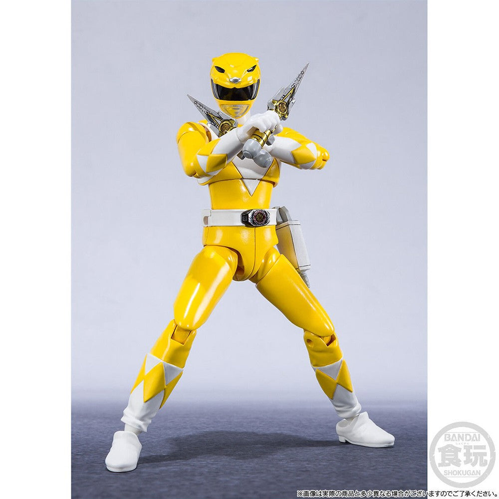 Em Estoque Bandai Original Shodo Super Kyouryuu Sentai Zyuranger Power Rangers Colecionáveis Bonecos de Ação Modelo de Brinquedo