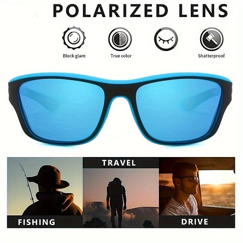2pairs Polarized Wrap Around Sunglasses for Men and Women - Perfect for Outdoor Sports, Travel, and Driving