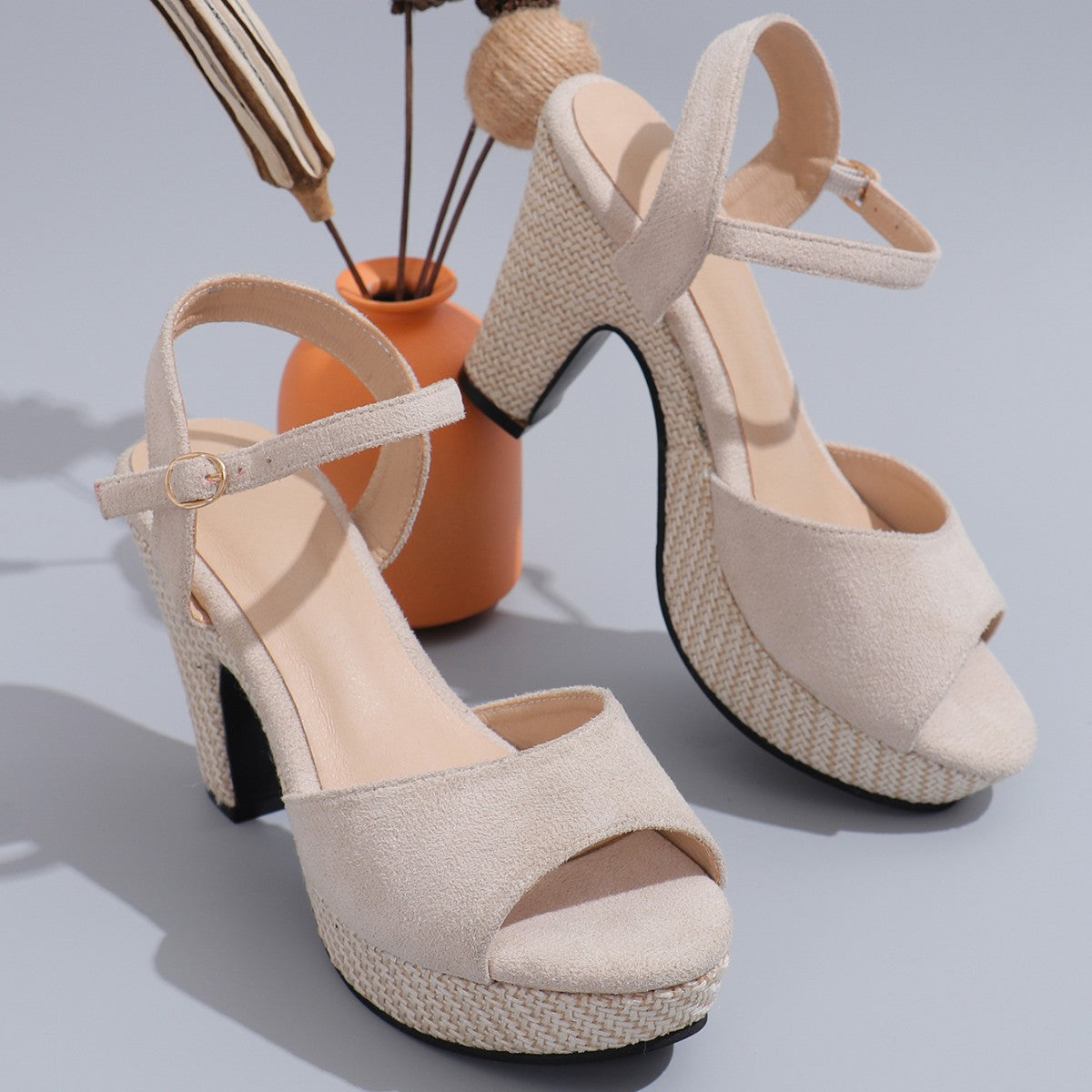 Women Comfortable Heeled Sandals Women Platform Fish Fashion Shoes Summer High Heels Sandals 2024 New Trend Shoes for Women